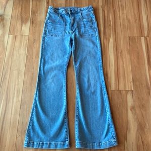 American Eagle Next Level Stretch Denim Flare Legged Jeans